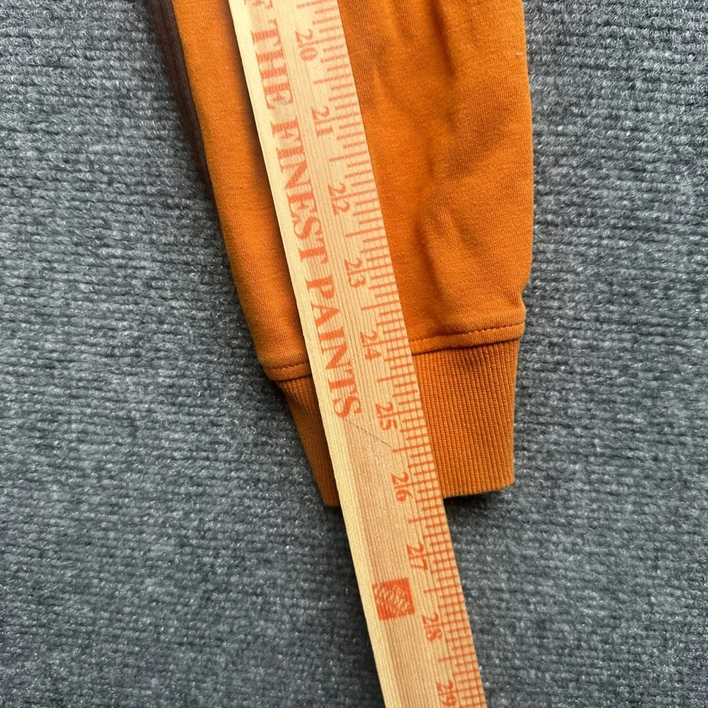 Southpole Sweatshirt Mens XL Orange Y2K Streetwear Hip Hop Denim Panel Patchwork